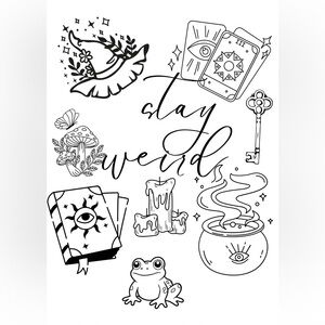 Stay Weird Graphic Art Print digital image